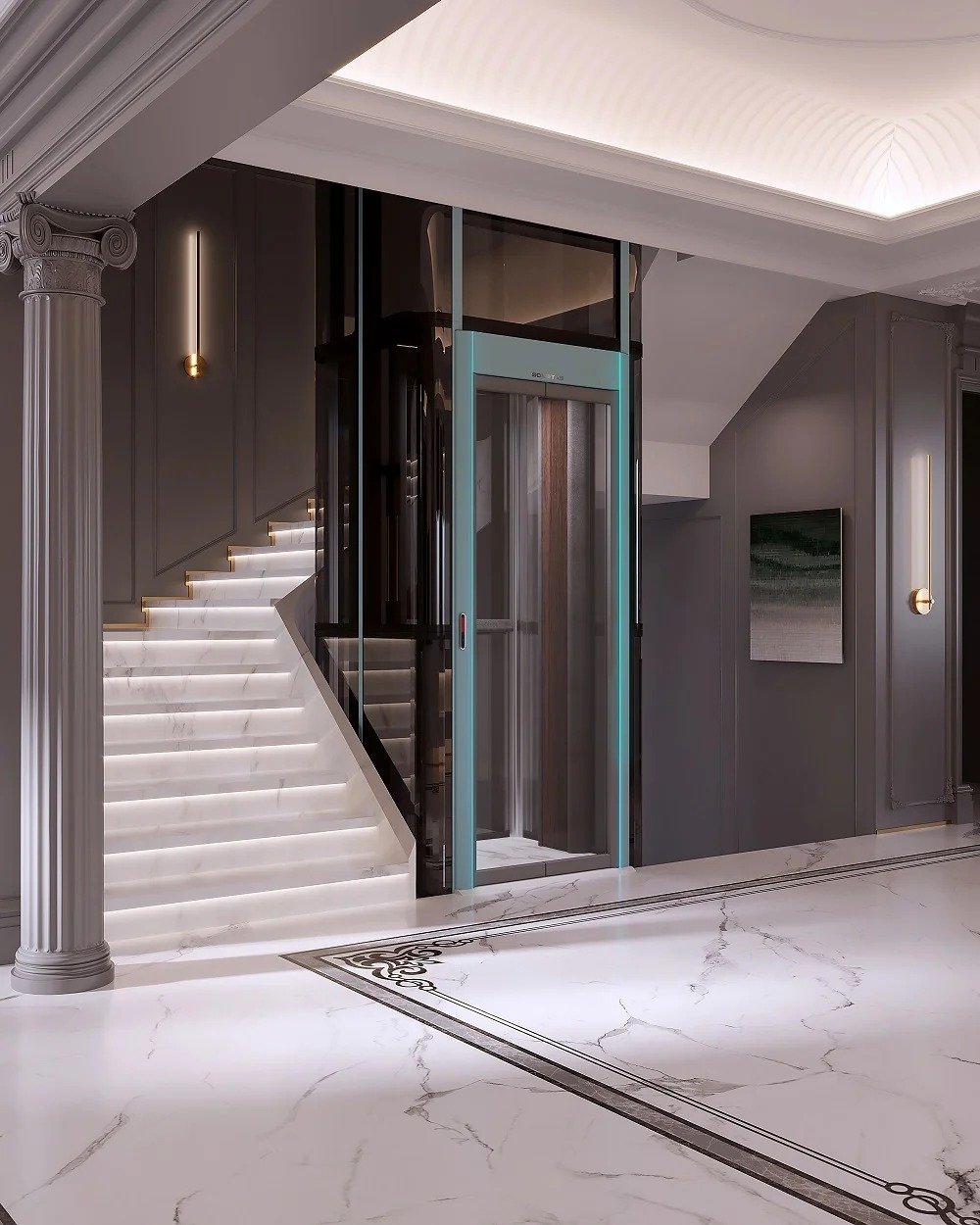 Hydraulic Sightseeing Elevator