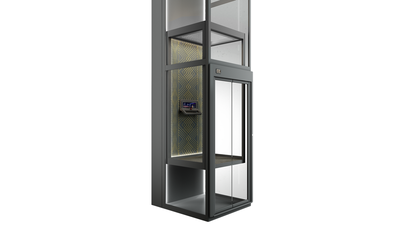 SY-A06 Traction Sightseeing Series Elevator Cabin