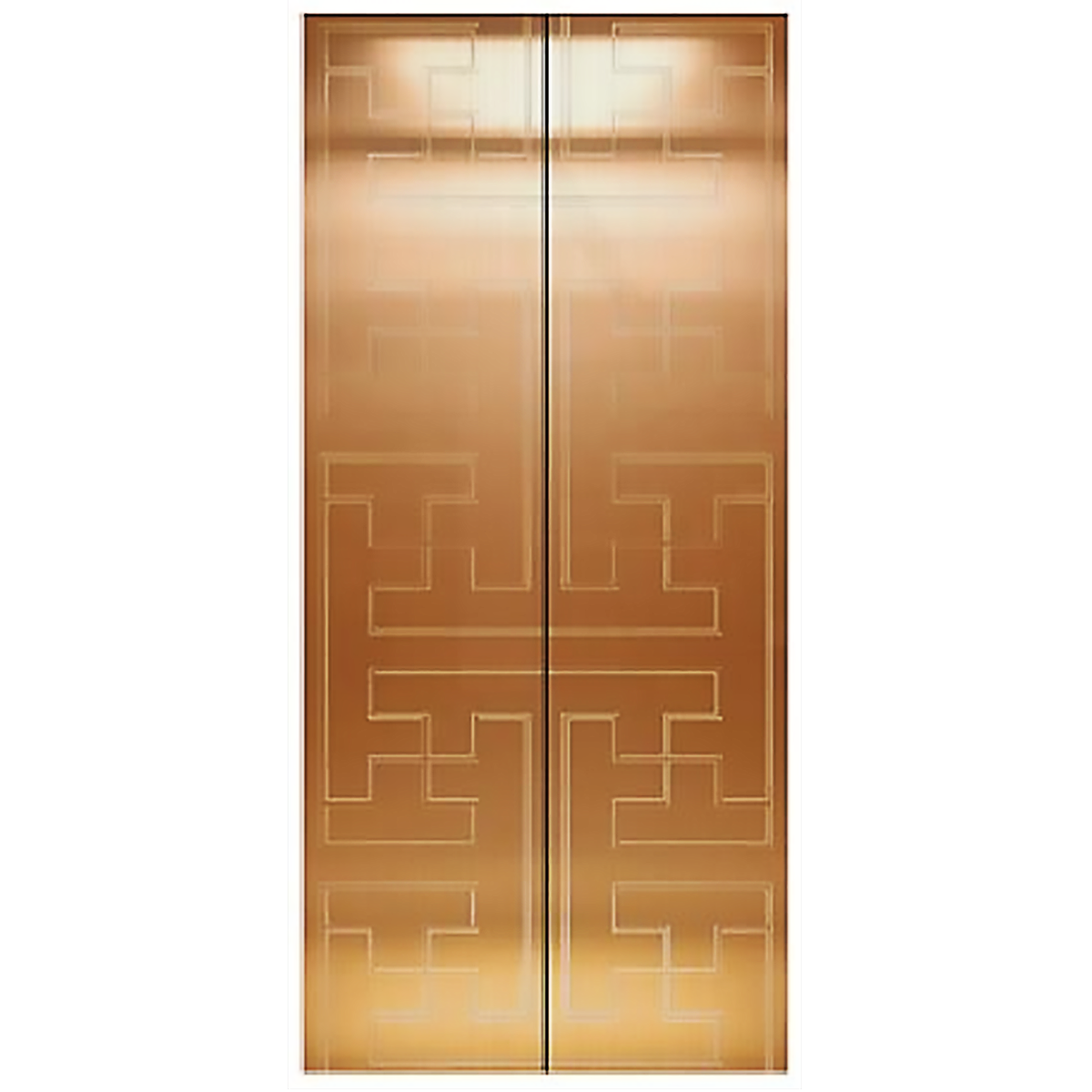 SY-S01 Rose Gold Series Stainless steel elevator door