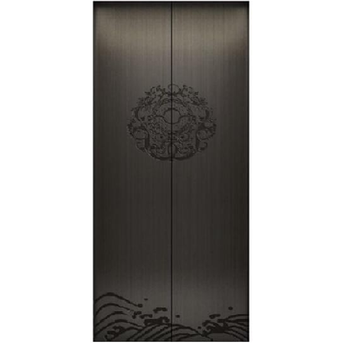 SY-S03 Black Series Stainless steel elevator door