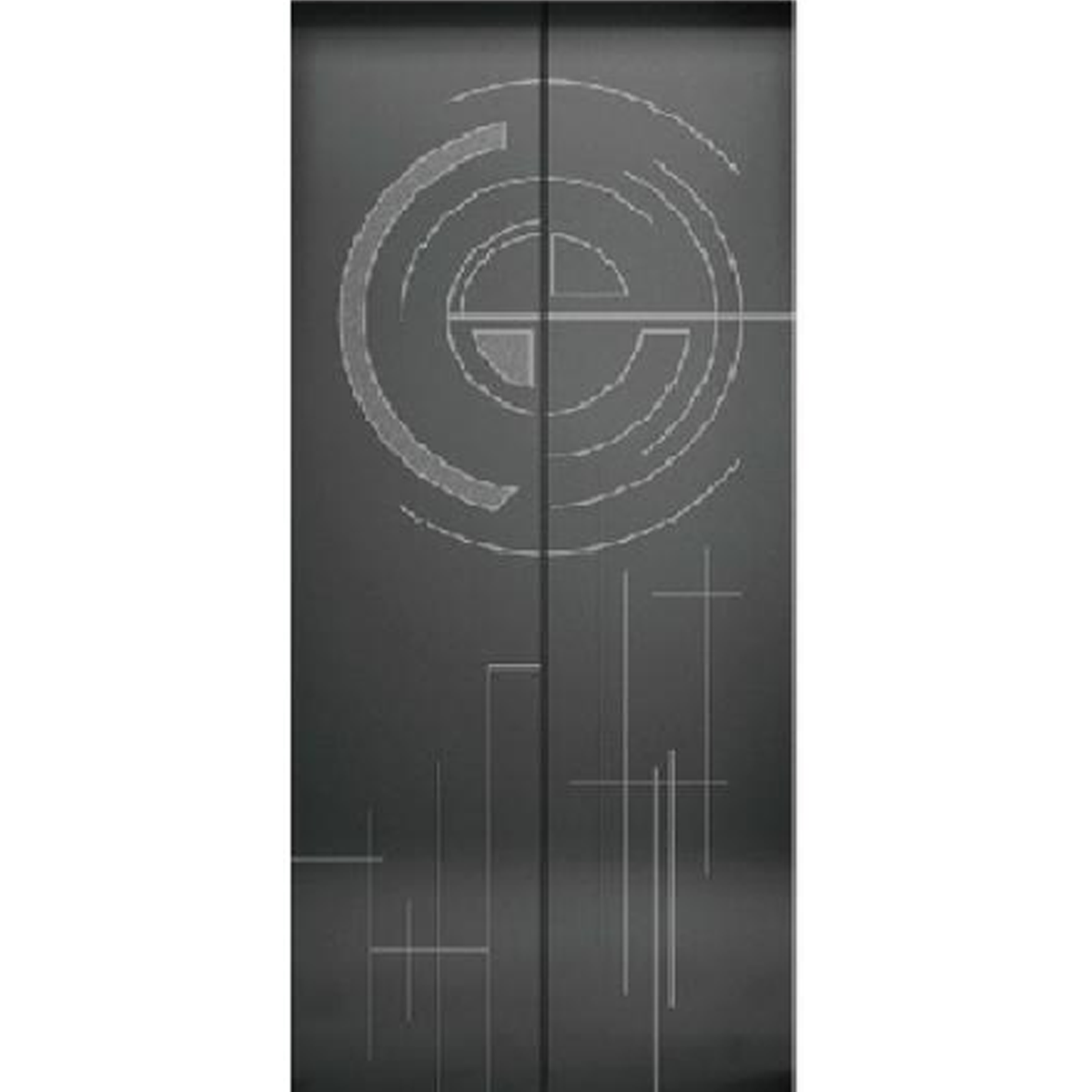SY-S03 Black Series Stainless steel elevator door