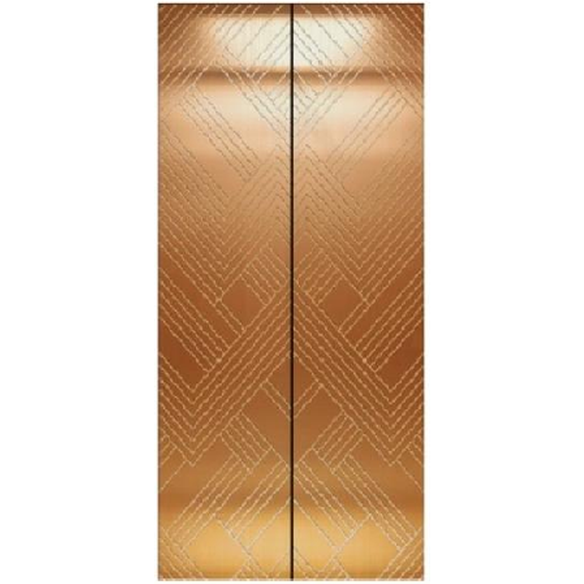 SY-S01 Rose Gold Series Stainless steel elevator door