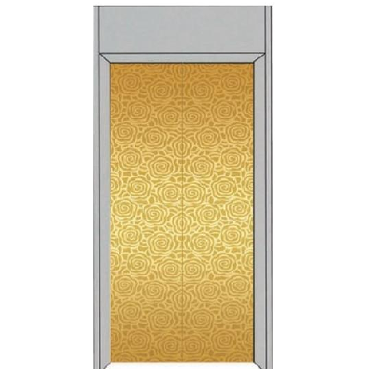 SY-S05 Gold and Silver Series Stainless steel elevator door