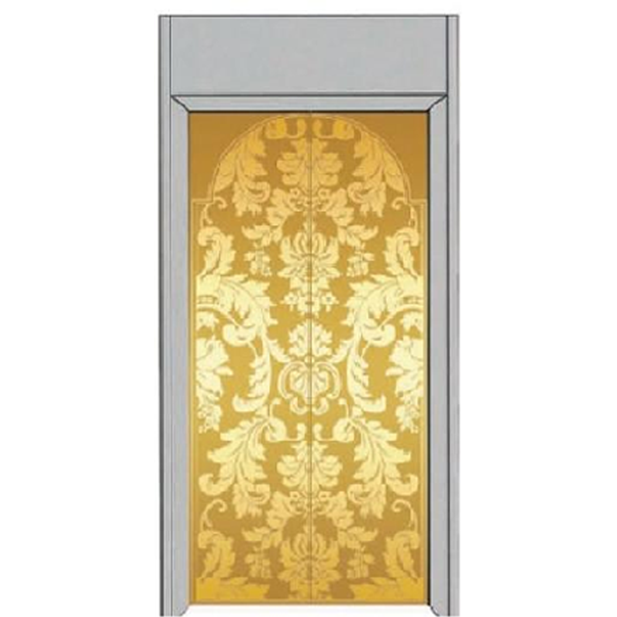SY-S05 Gold and Silver Series Stainless steel elevator door