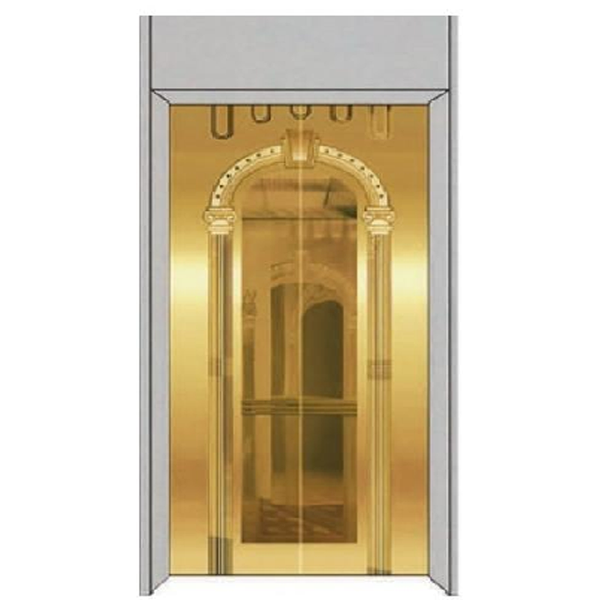SY-S05 Gold and Silver Series Stainless steel elevator door