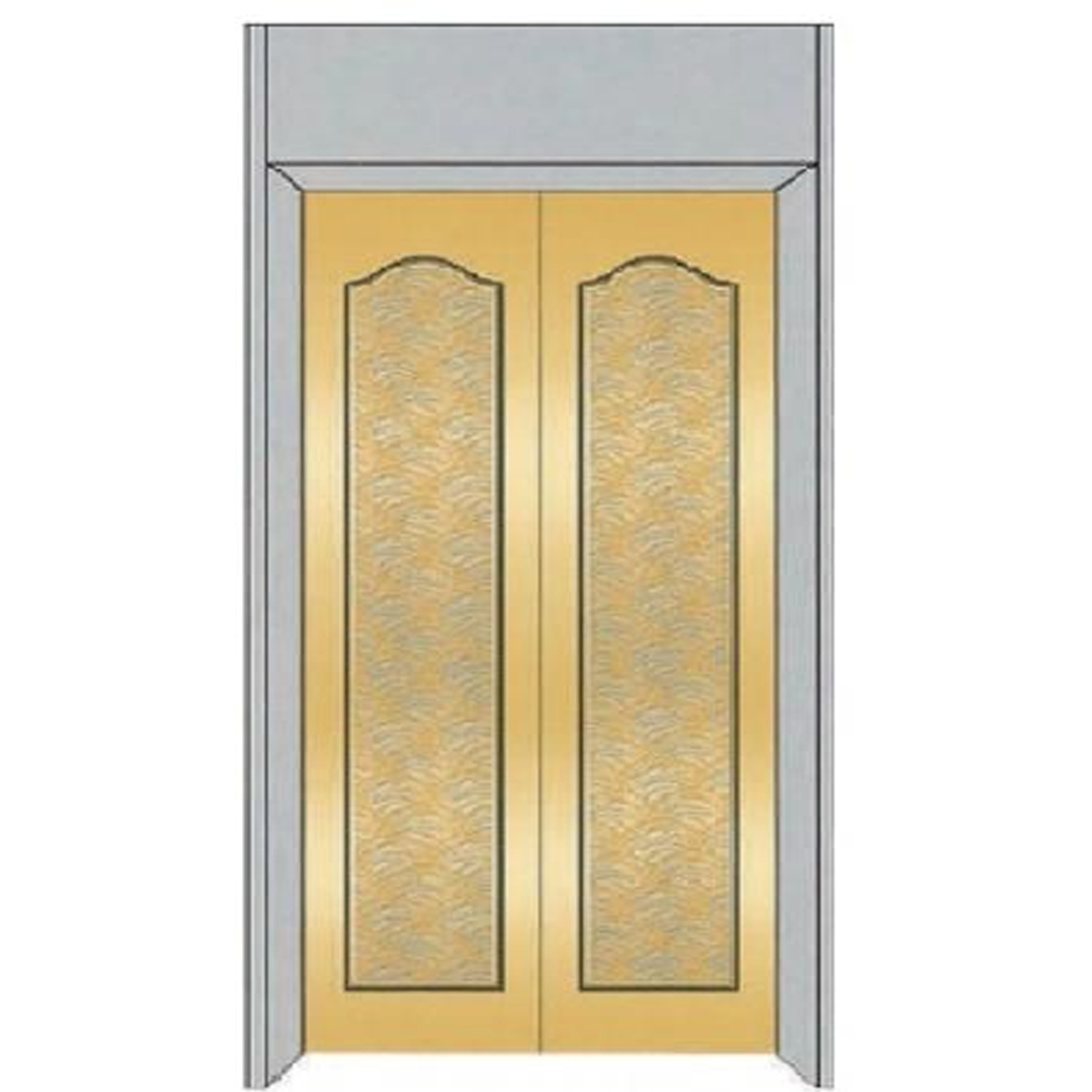 SY-S05 Gold and Silver Series Stainless steel elevator door