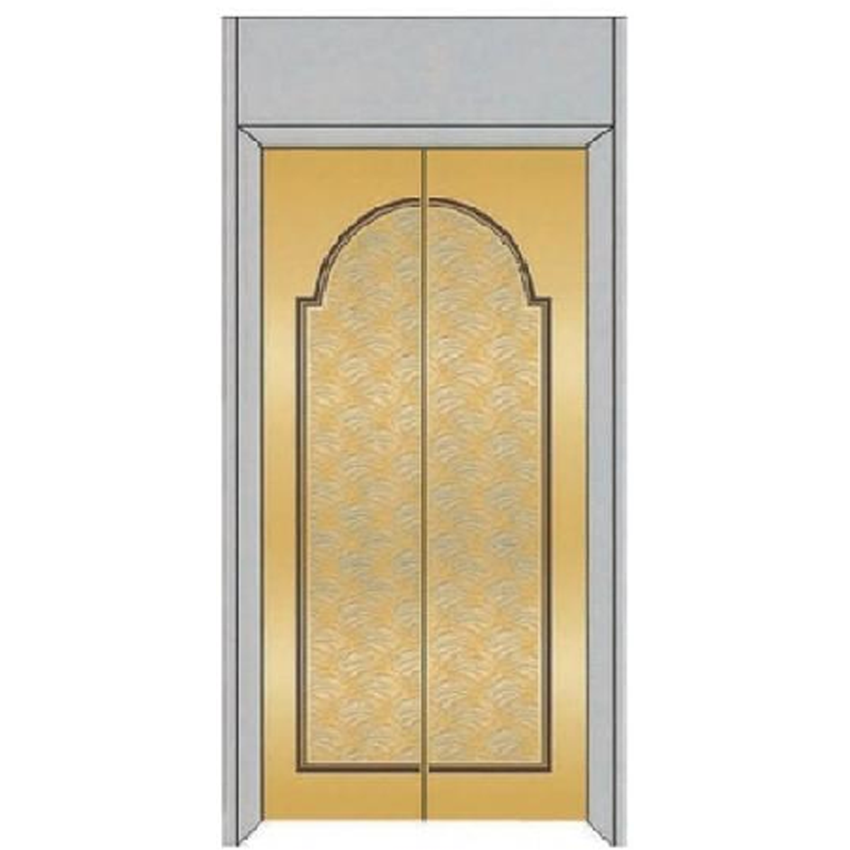 SY-S05 Gold and Silver Series Stainless steel elevator door