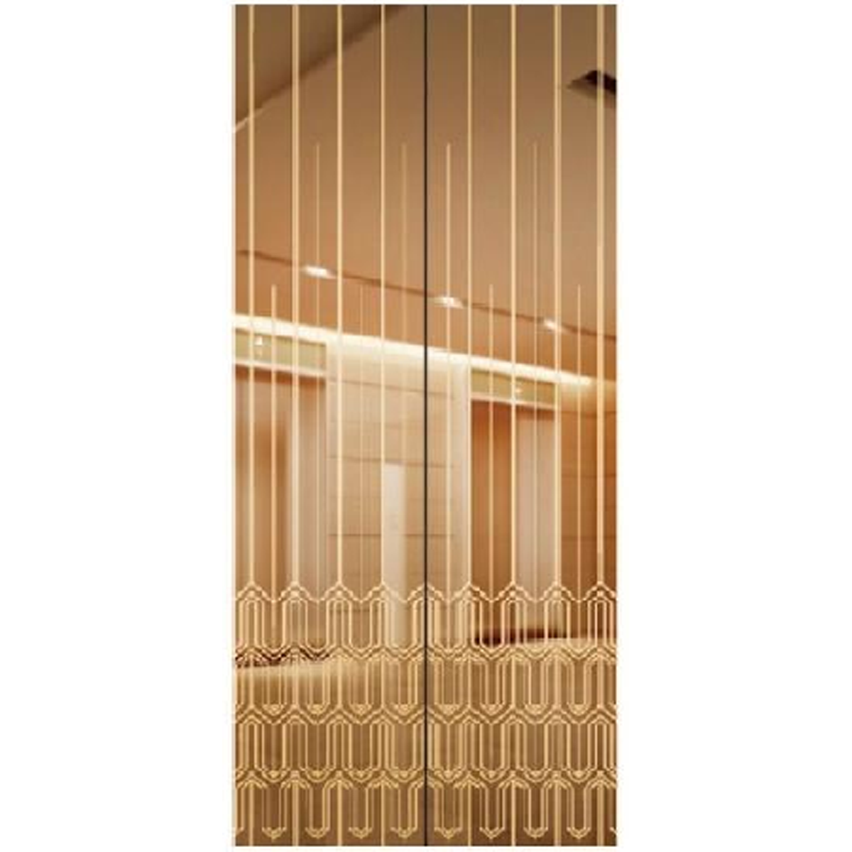 SY-S01 Rose Gold Series Stainless steel elevator door