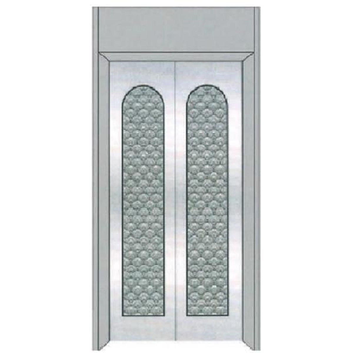 SY-S06 Silver Series Stainless steel elevator door