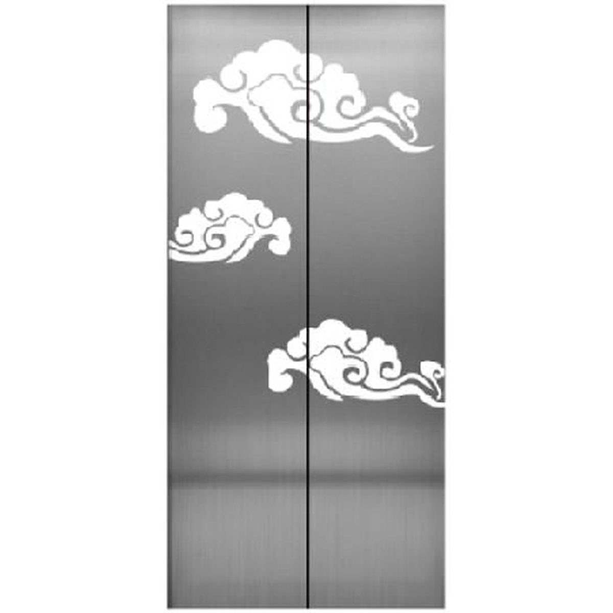 SY-S06 Silver Series Stainless steel elevator door
