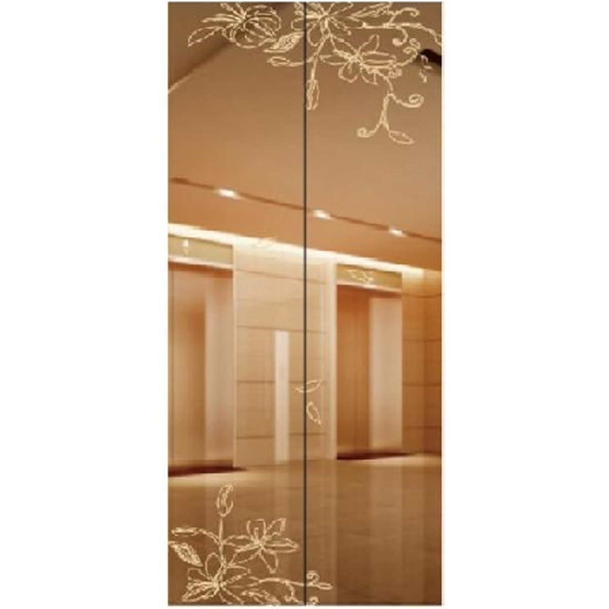 SY-S01 Rose Gold Series Stainless steel elevator door