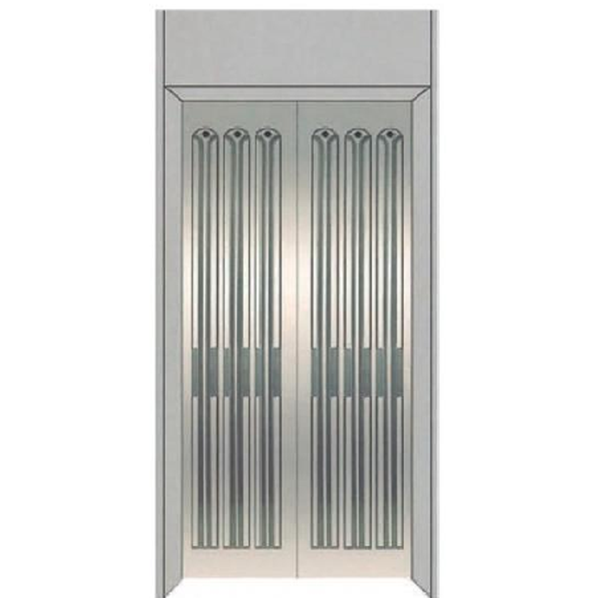 SY-S06 Silver Series Stainless steel elevator door