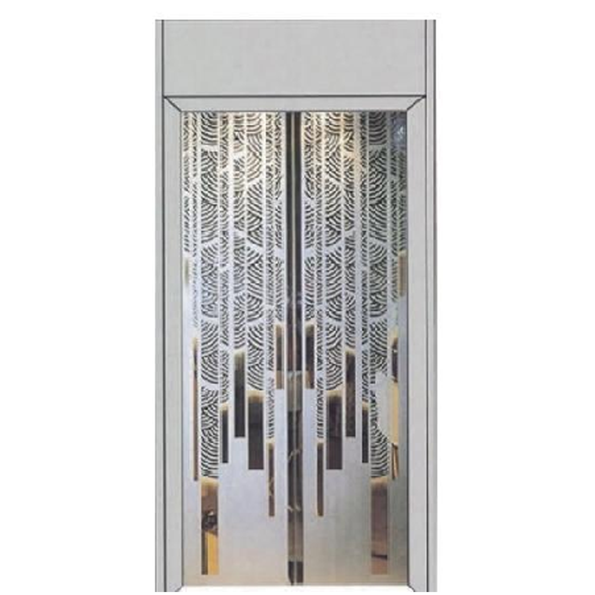 SY-S06 Silver Series Stainless steel elevator door