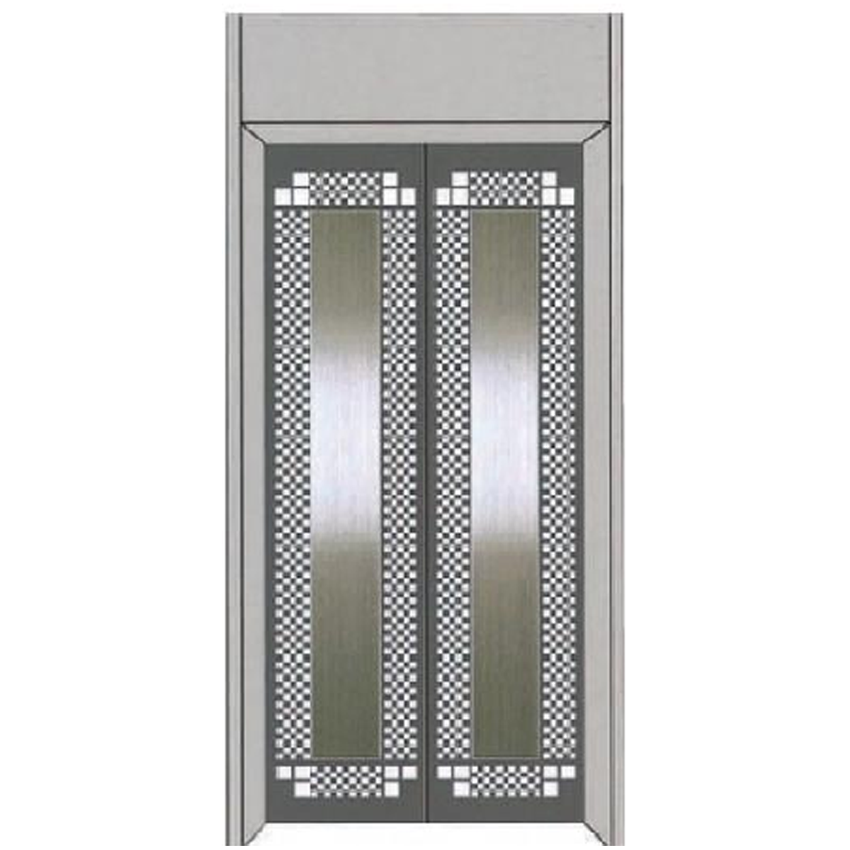 SY-S06 Silver Series Stainless steel elevator door