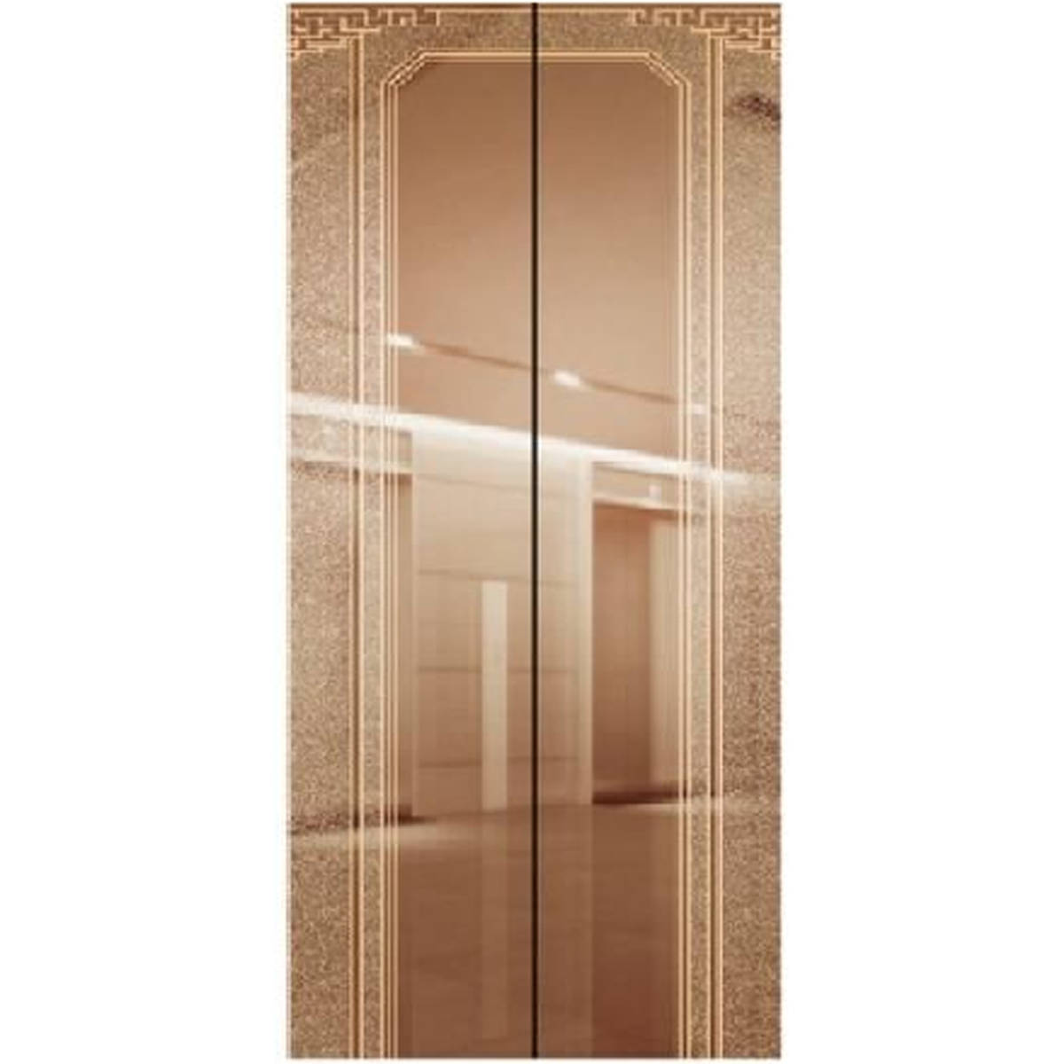 SY-S01 Rose Gold Series Stainless steel elevator door