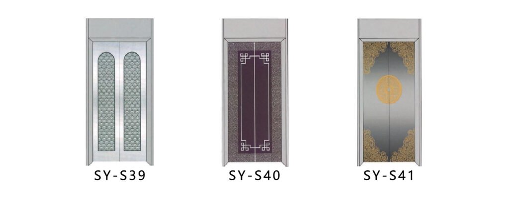 SY-S05 Gold and Silver Series Stainless steel elevator door 3 不锈钢特殊颜色