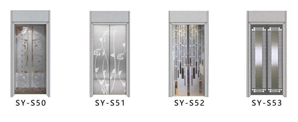 SY-S06 Silver Series Stainless steel elevator door 3 不锈钢银色3