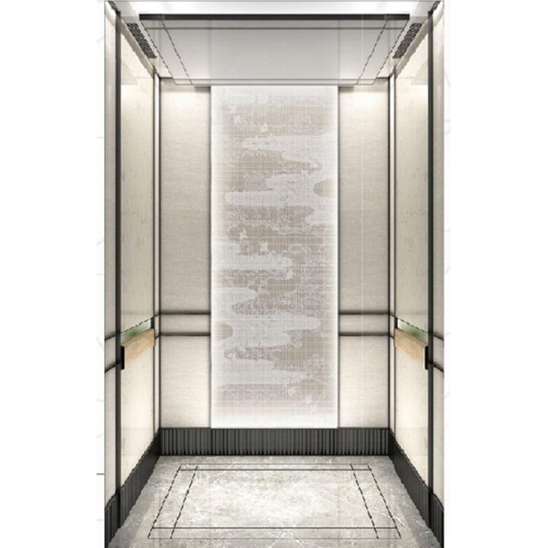 SY-C02 Elegant Gold Style Elevator Cabin