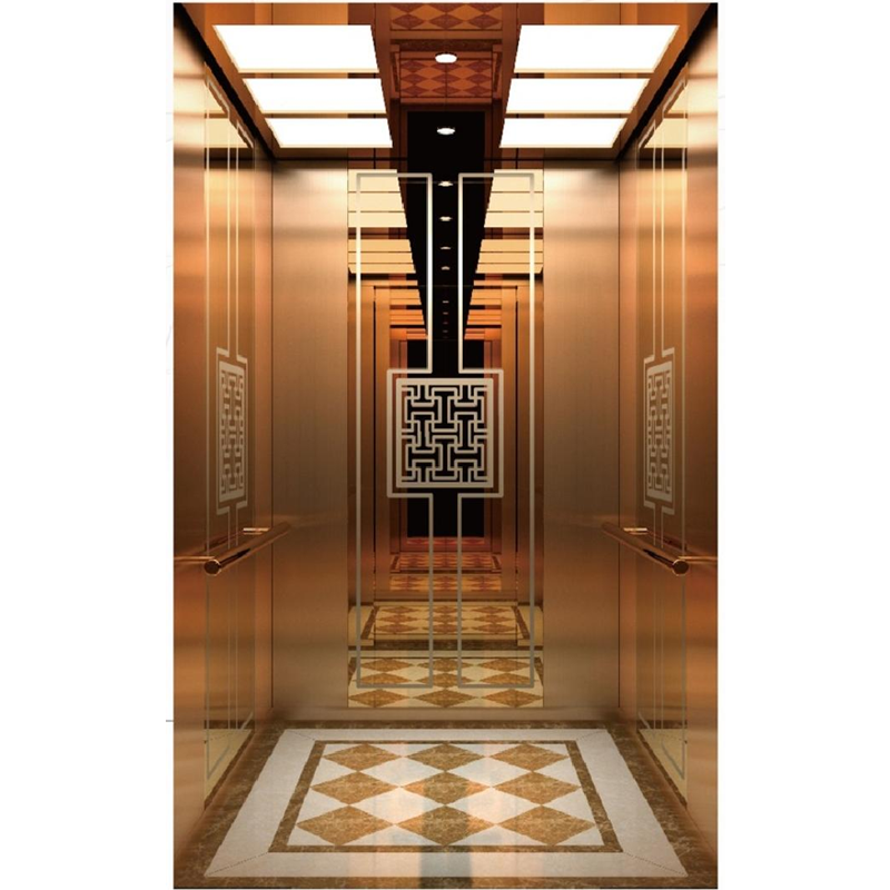 SY-C03 Reddish Brown Style Elevator Cabin