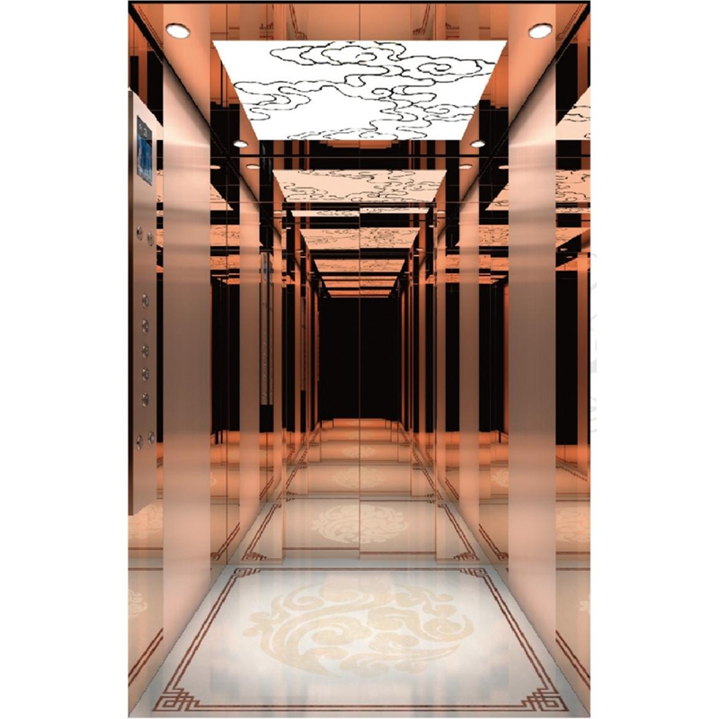 SY-C03 Reddish Brown Style Elevator Cabin