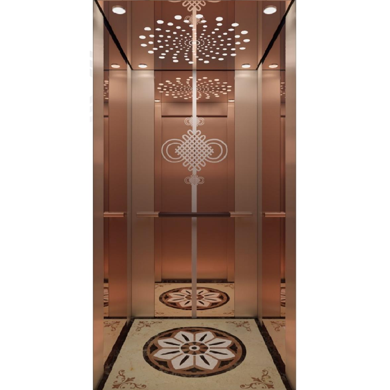 SY-C03 Reddish Brown Style Elevator Cabin