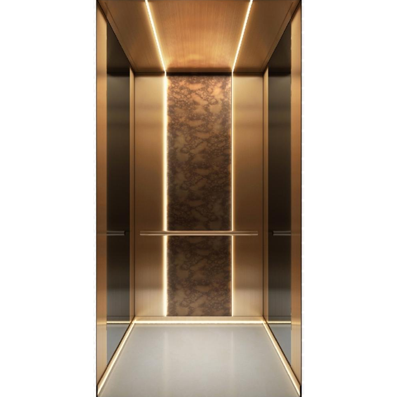 SY-C03 Reddish Brown Style Elevator Cabin