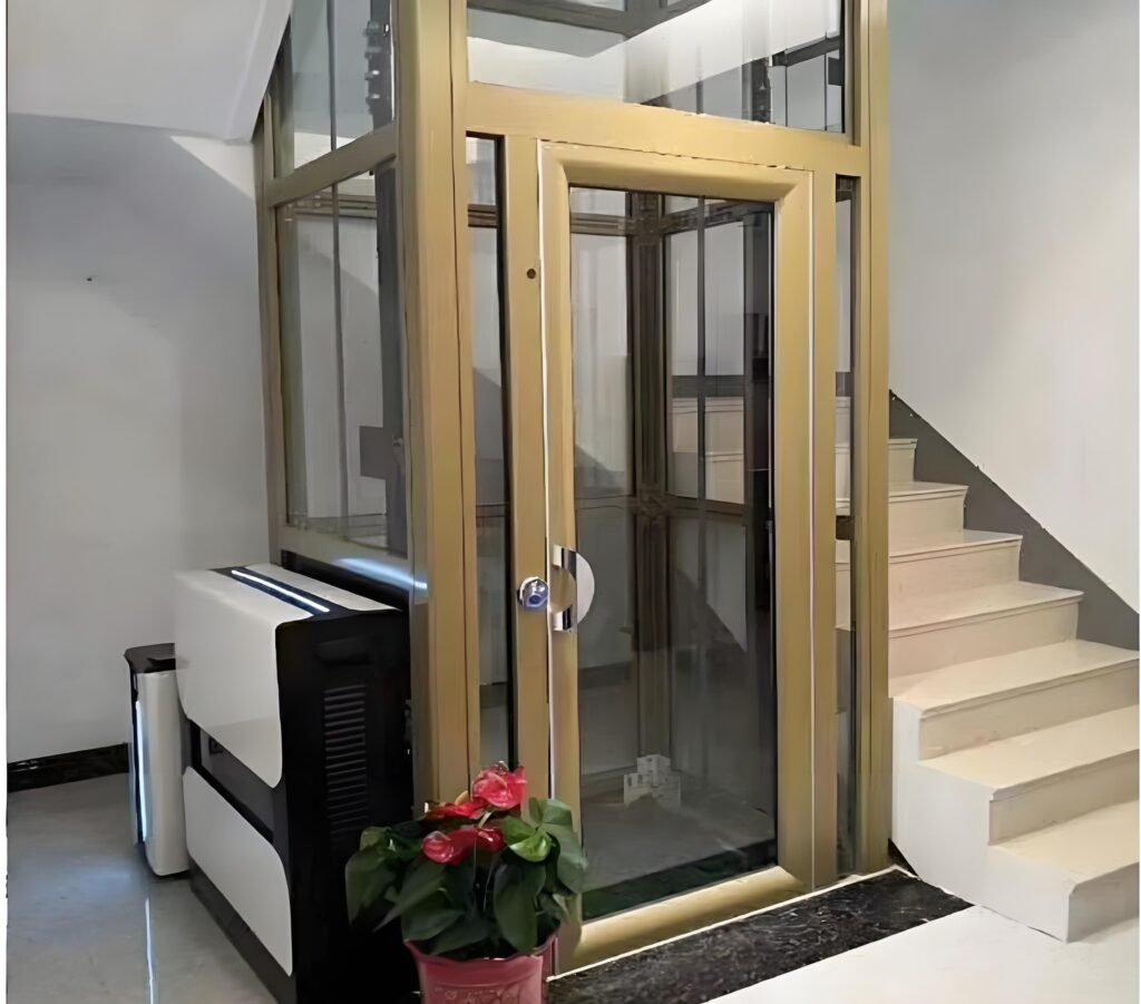What areas need to be measured in the hoistway of a home elevator